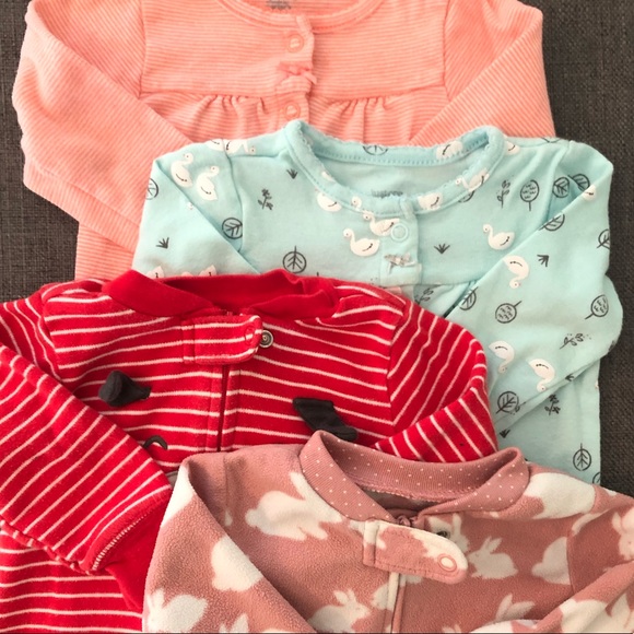Carter's Other - Set of 4 Carters pajamas (6 months)